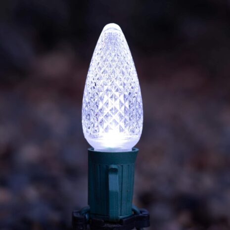 C9 LED Lights Faceted Bulb Set 1