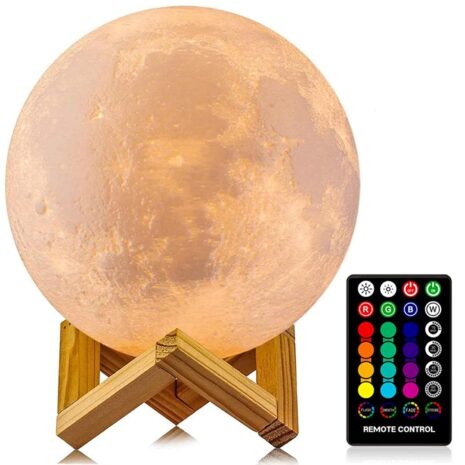 Remote Control Lamp Modern Moon Design 1